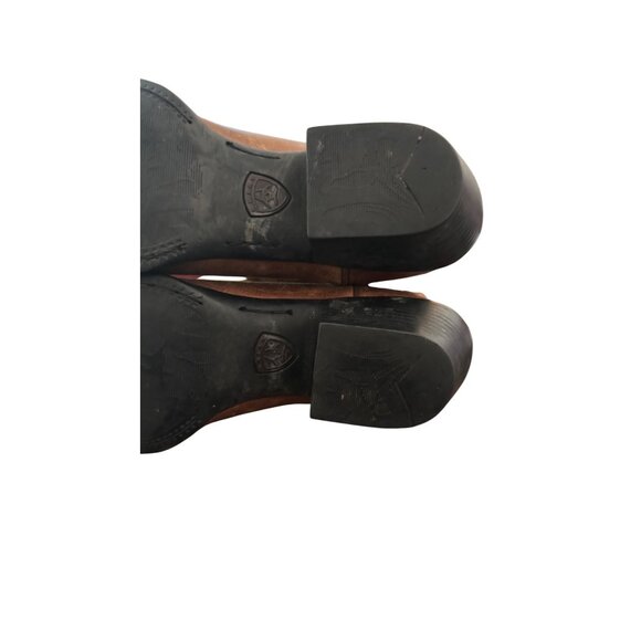 Ariat Women's Leather Cowboy Boots Size 8.5 B Brown Western Style - Picture 13 of 15